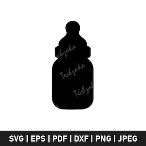 Baby bottle svg files, Baby bottle png, Baby milk bottle svg, Baby bottle silhouette.