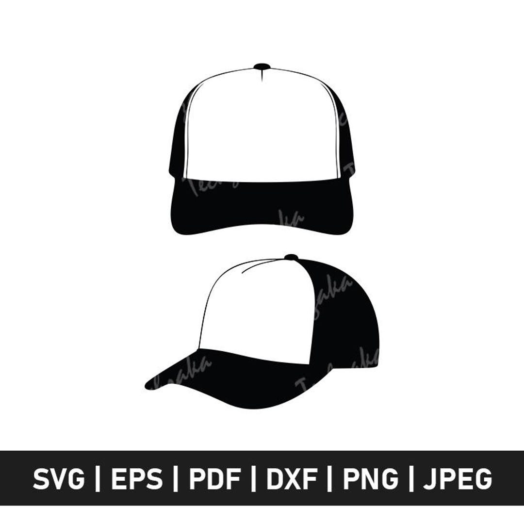 Trucker Hat Svg Files, Hat Silhouette, Trucker Hat Png, Cricut