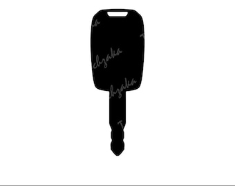 Car Key SVG File, Vehicle Key Silhouette, Auto Key Clipart, Transportation SVG, Car Accessory PNG, Driver Cut File, Garage Design, Dxf, Eps