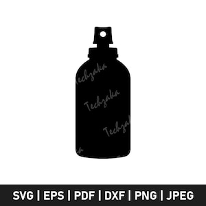 Spray Paint Bottle SVG | Graffiti Spray Can Silhouette | Paint Can SVG Cut File for Cricut File | Street Art Clipart PNG | Digital Download