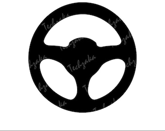 Car Steering Wheel SVG, Steering Wheel Clipart, Racing SVG, Car Interior SVG, Steering Silhouette, Png, Vector, Automotive, Driving Wheel