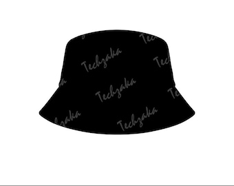 CVTVLIST STENCIL BUKET HAT”BLACK×WHITE\" Bucket Hat SVG Bundle, Summer Hat Cut Files for Cricut, Streetwear