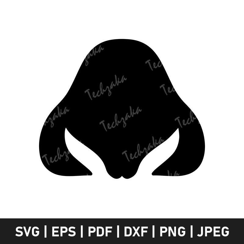 Rabbit Nose SVG, Bunny Nose SVG, Rabbit Face, Bunny Face SVG, Bunny Mask, Cute Bunny, Easter Bunny, Bunny Ears, Animal Face Svg