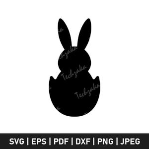 Rabbit with Egg Svg, Easter Bunny with Egg Png Clipart, Cute Bunny Vector, Easter Svg Cut File for Cricut File, Digital Download