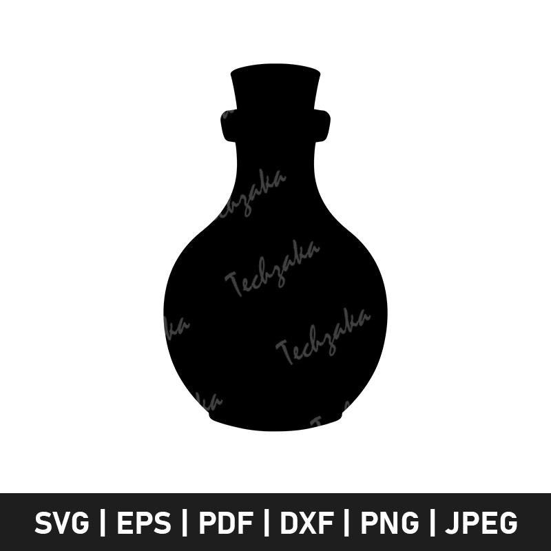 Potion Svg Files Potion Svg File, Witch Potion Silhouette, Magic Bottle Clipart Png ...