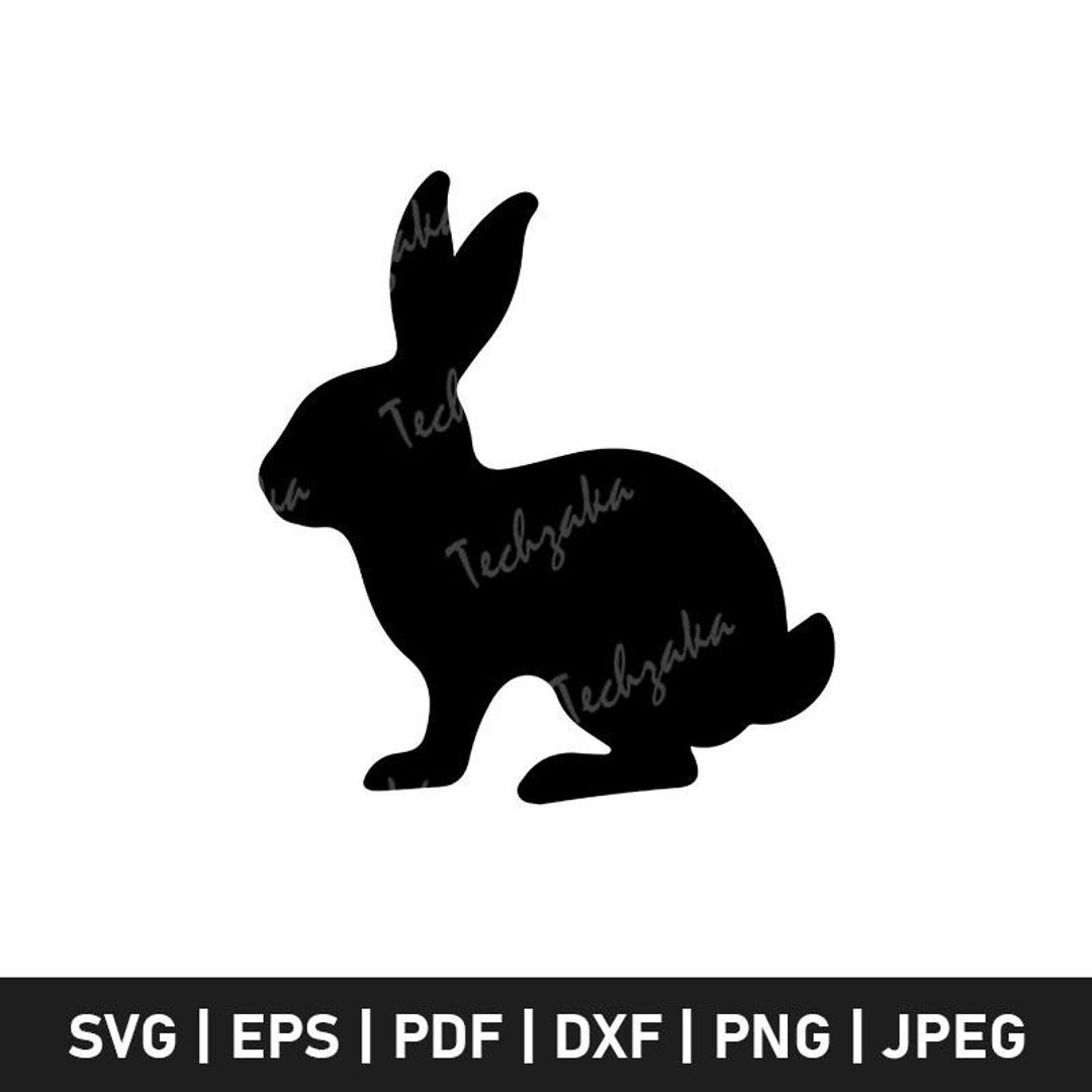 Cute Rabbit Svg File, Rabbit Silhouette Svg Rabbit Clipart, Rabbit Png ...