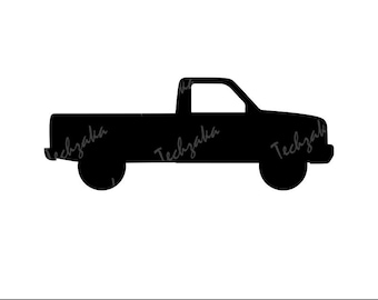 Fichier SVG camionnette | Silhouette de camionnette | fichier de coupe Svg camion vintage | Camion agricole png Dxf Cricut | Bricolage clipart camion rustique