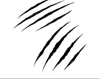 Paw Scratches SVG | Claw Marks SVG | Animal Scratch SVG | Wild Claw Scratches Cut File | Paw Print Svg for Cricut & Silhouette, Png, Jpeg