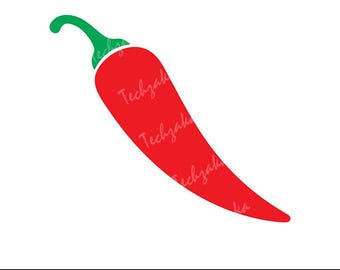 Red Chili SVG, Spicy SVG, Hot Pepper SVG, Chili Pepper Svg, Mexican Food Svg, Jalapeno Svg, Pepper Clipart, Taco Svg, Fiesta Svg, Salsa Svg