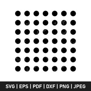 SVG de punto, silueta de punto circular, clipart de forma minimalista, PNG geométrico, archivo de corte SVG de diseño simple para Cricut, descarga digital
