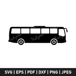 Bus Svg File, Bus Silhouette, Bus Clipart, Bus Png, Bus Icon, Vehicle Svg, Transportation Vector, Bus Cricut Cut File, Digital Download
