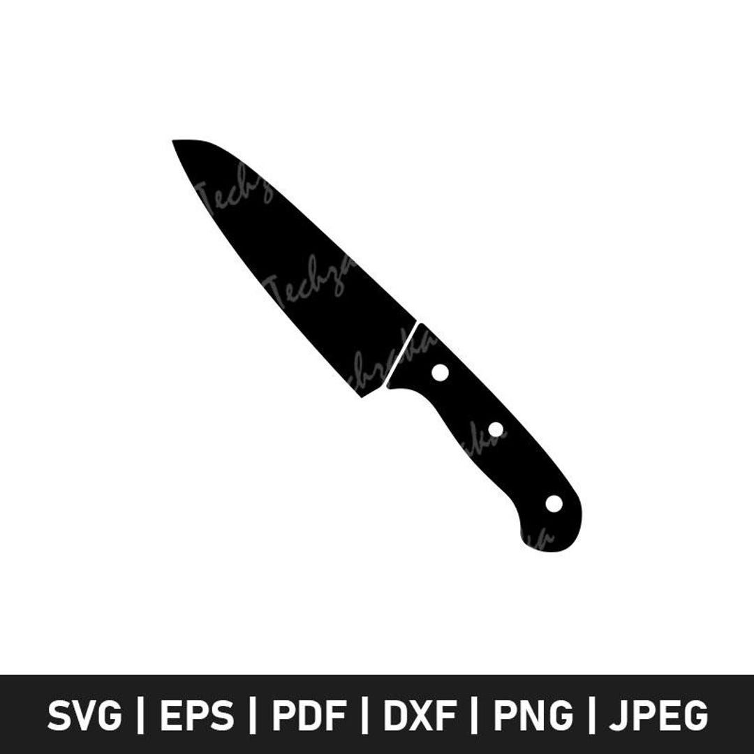 Chef Utility Knife SVG, Kitchen Knife Silhouette, Cooking Utensil Cut File,  Culinary Knife SVG for Cricut, Professional Chef Tool Vector - Etsy, image size:1080x1080