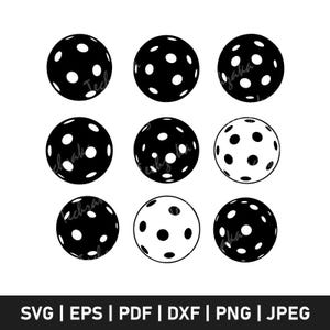 Pickle ball fichier Svg, pickleball Png, clipart pickleball, vecteur pickleball, pickleball Eps, pickleball Dxf, pickleball Cricut, pickleball Svg