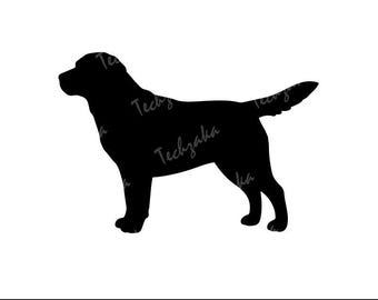 Black Labrador Svg File, Labrador Png, Labrador Silhouette, Labrador Clipart, Dog Labrador Vector, Labrador Cricut File | Pet Dog Svg