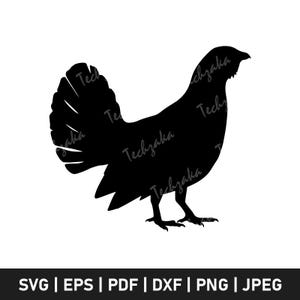 Grouse SVG | Grouse Silhouette | Grouse Clipart | Grouse Hunting SVG | Ruffed Grouse SVG | Grouse Vector | Game Bird Svg | Grouse Cut File