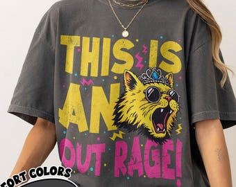 Princess Donut This Is An Outrage Shirt Comfort Colors, Dungeon Crawler Carl Tshirt, DnD Sci-Fi Book Lover Tee