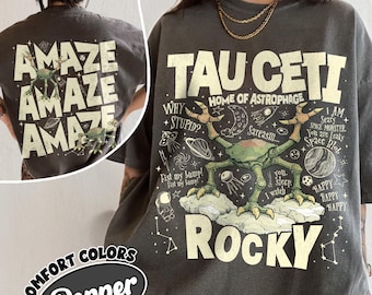 Rocky Tau Ceti Home of Astrophage Shirt Comfort Colors, Amaze Amaze Amaze Jazz Hands Tshirt, Hail Mary Book Shirts, Sci Fi Lovers Gift