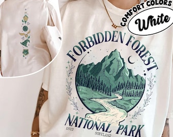 National Park Wizard Comfort Colors Shirt,  Forbidden Forest Shirts, Fantasy Inspired T Shirt Wizarding World Tee, Bookish Gift for Fan