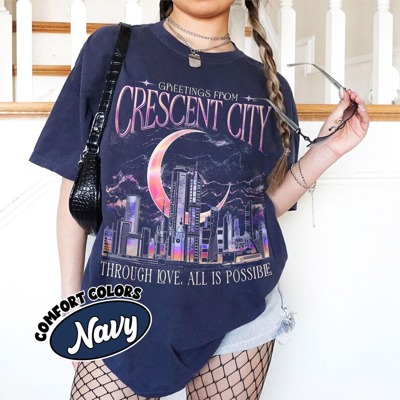 Greetings From Crescent City Shirt Comfort Colors, Through Love All Is Possible Tshirt, Lunathion Series SJM Merch, Fantasy Book Lover Tee bild 6