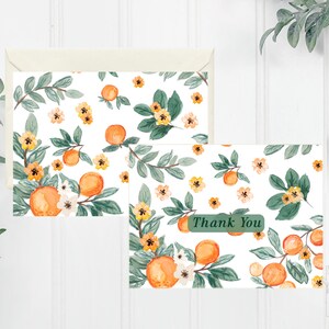 Tarjeta de agradecimiento "Amor a primera vista" / Gracias por los cítricos / Editable / Descarga instantánea / 5x7 / Cabe en un sobre estándar A1