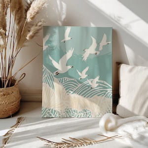 Kit Dipingere Con I Numeri Per Adulti QENSPE - Tela Di Lino 40x50 Cm, 3 Pennelli, Vernici Acriliche, Motivo Mare E Sole