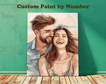 Custom Paint by Number Kits DIY Color Paint by Numbers Personalized Canvas Paint Number Custom Dog Portrait Christmas Gift Anniversary