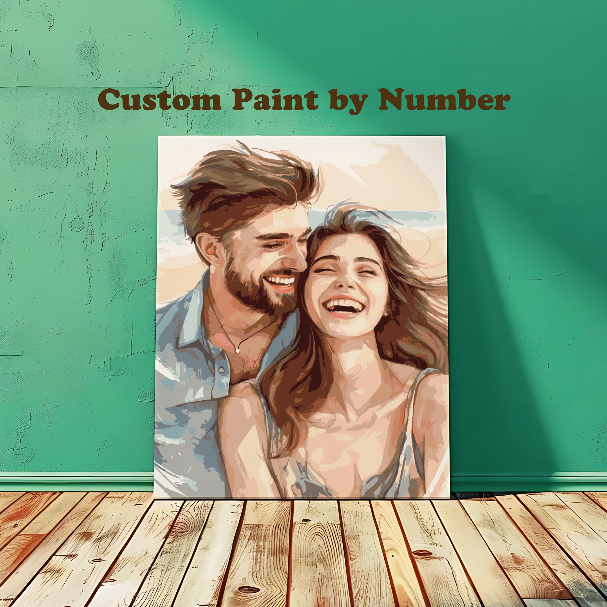 Custom Paint by Number Kits DIY Color Paint by Numbers Personalized ...