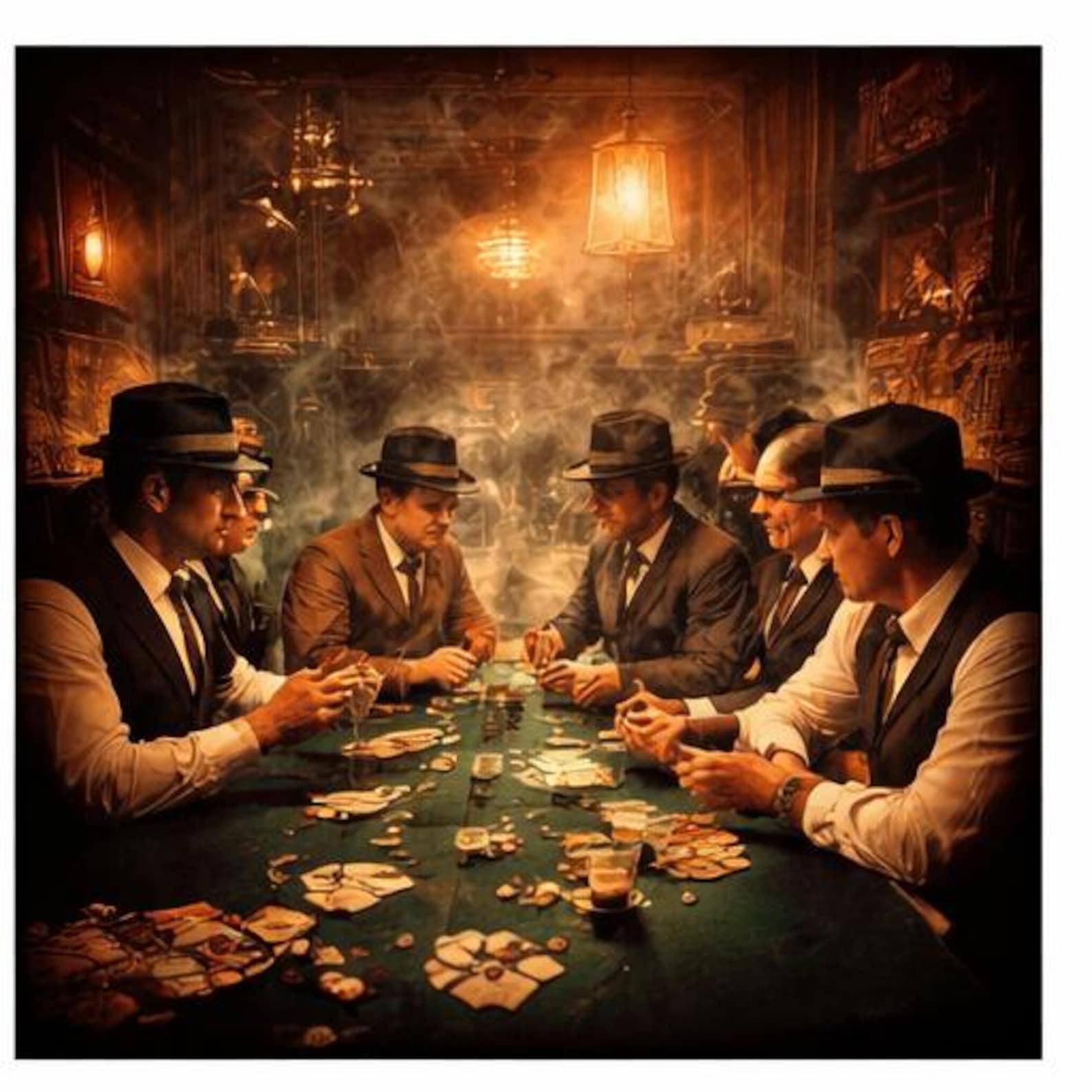 Speakeasy Wall Art Set, Vintage Bar Decor, Game Room Prints (digital ...