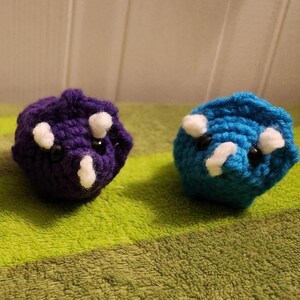 Handmade Crochet Triceratops Amigurumi Plush