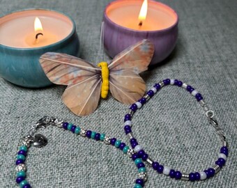 Awareness Bracelet Duo – Suicide Prevention (Teal/Purple) & ED Recovery (Purple/White)