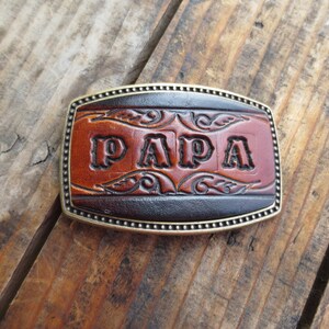 Leather Name Buckle-Made to be personalized with up to 5 letters image 4