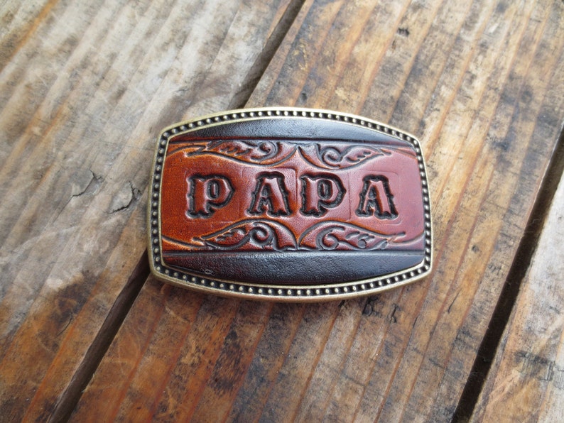 Leather Name Buckle-Made to be personalized with up to 5 letters image 4