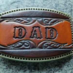 Leather Name Buckle-Made to be personalized with up to 5 letters image 2