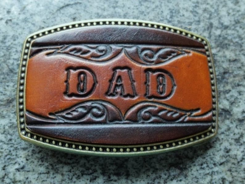 Leather Name Buckle-Made to be personalized with up to 5 letters image 2