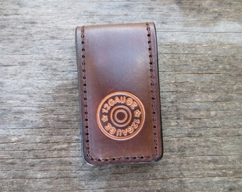 Money clip with 12 Gauge Shell