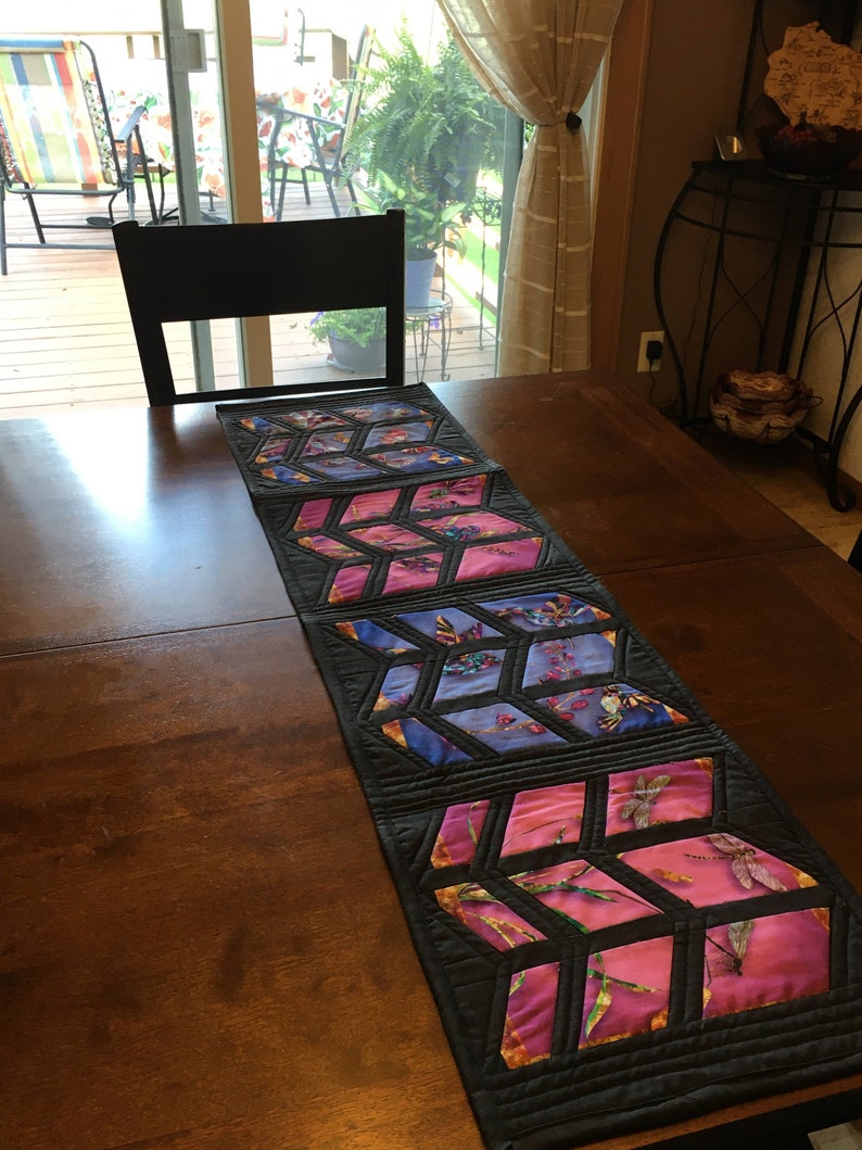 Window Shutter Table Runner June Stained Glass Window Table Runner - Etsy