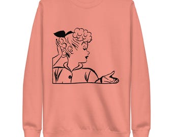 Lucy Side Profile - I Love Lucy Unisex Sweatshirt