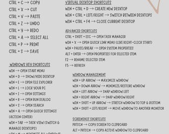 Windows Keyboard Shortcut Print|PDF File