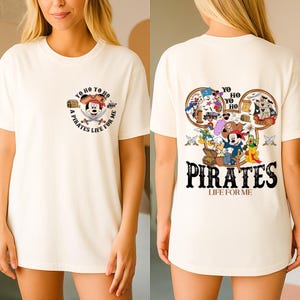 Mickey & Friends Disney Pirates Shirt, Yo Ho Yo Ho A Pirate&#39;s Life for Me, Family Pirates of the Caribbean, Disney Cruise Shirt Th-vtn-148