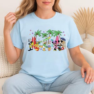 Mickey And Friends Beach Shirt, Disney Surfing Shirt, Mickey And Minnie Summer Vibes, Beach Party Shirt, Disney Summer Vacation Th-vtn-110