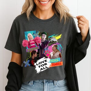 Disney Channel Zombies 4 Movie Characters Shirt Disney Zombies 2025 Tee Zed and Addison Victor and Nova Disneyland Family Trip Th-vtn-200