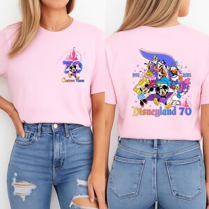 Mickey Minnie 70th Anniversary Shirt, Disneyland 70 Years Of Magic Shirt, Disney Magic Kingdom Shirt, Platinum Celebration Shirt Th-vtn-42