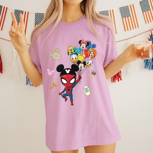 Spiderman Mickey Shirt, Disney Snacks Shirt, Boys Disney Shirt, Disneyland Toddler Best Day Ever, Avengers Disney Family Shirt Th-vtn-164