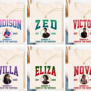 Comfort Colors Zombies 4 Dawn Of The Vampires Shirt, Addison Eliza Nova Victor Willa Zed, Disneyland Channel Zombies 4 Characters Th-vtn-219