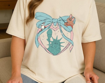 The Courtyard Shirt, The Muppets Shirt, Funny Muppet 4th Of July Shirt, Miss Piggy Comfort Colors Shirt, Miss Piggy Liberty Shirt