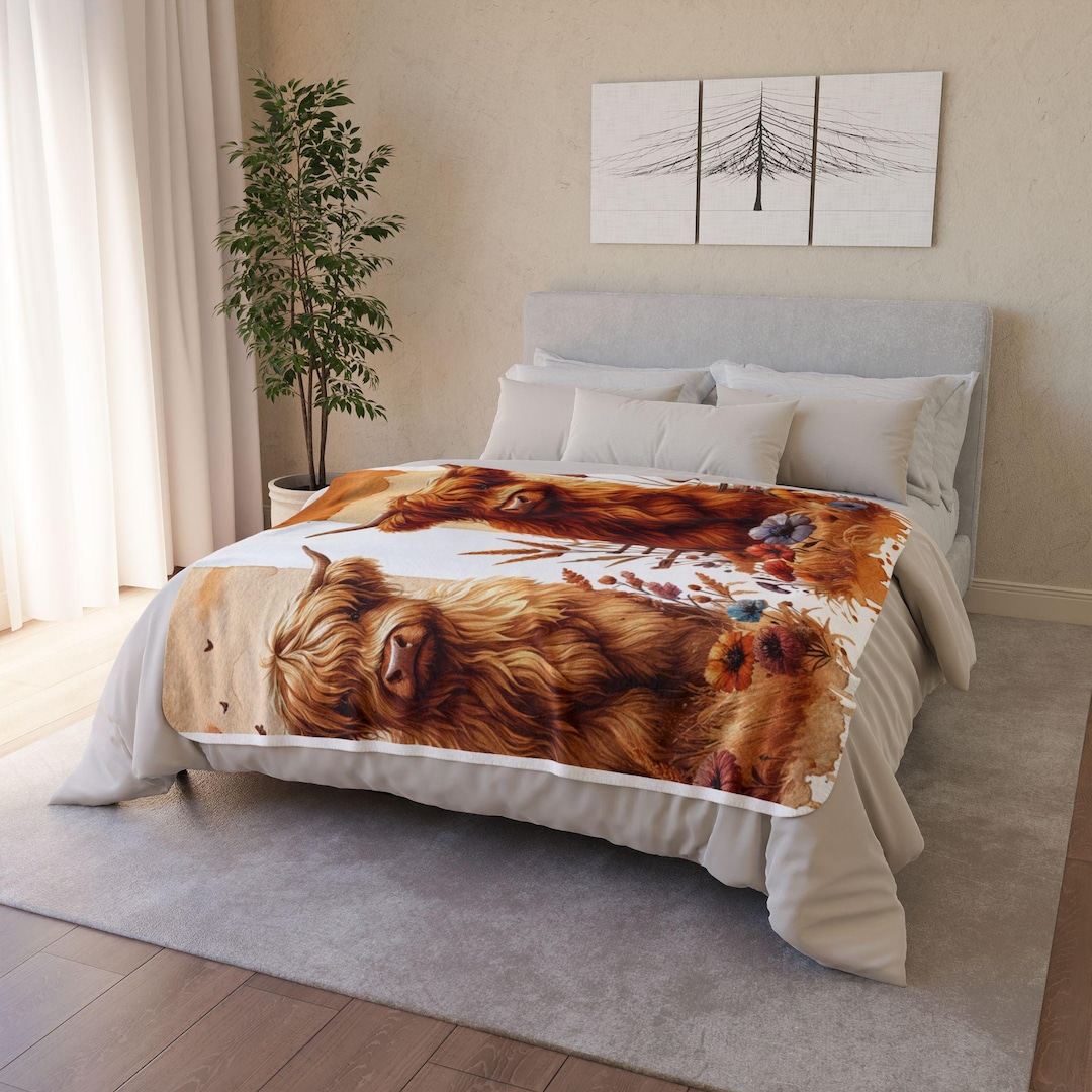 Country Farm Sherpa Blanket Cozy Throw main image 1