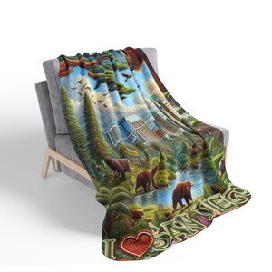 San Diego Fleece Sherpa Blanket, California Travel Gift image 9