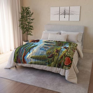 San Diego Fleece Sherpa Blanket, California Travel Gift image 8