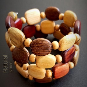 Handmade Bracelet, Wooden Bracelet, Colorful Wooden Bracelet, Unique Ethnic Style Bracelet, Wooden Gift for Her and for Him, Made in Ukraine