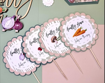 Locally Grown Cupcake Toppers